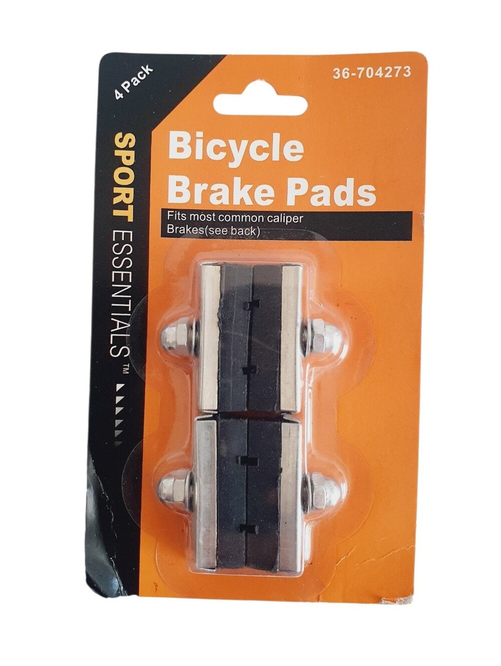 Sport Essentials 4 Pack Bicycle Brake Pads - Fits Most Common Caliper Brakes